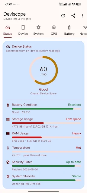 Deviscope screenshot
